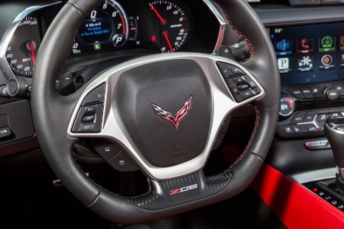 2016 Chevrolet Corvette Z06 w/3LZ Coupe Steering Wheel Detail