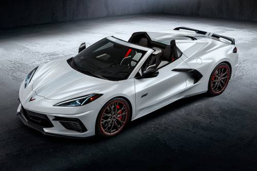 2023 Chevrolet Corvette Stingray Convertible Exterior. 70th Anniversary Pkg Show.