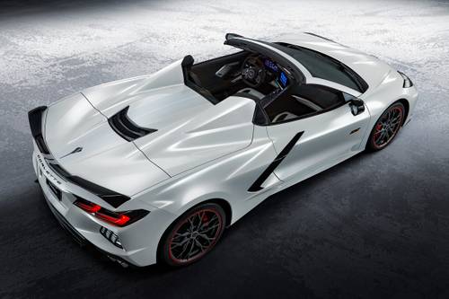 2023 Chevrolet Corvette Stingray Convertible Exterior. 70th Anniversary Pkg Show.
