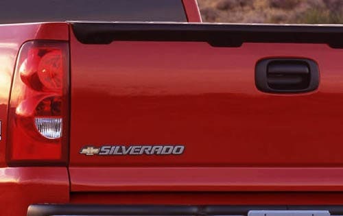 2003 Chevrolet Silverado 1500 Rear Badging
