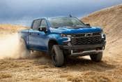 2025 Chevrolet Silverado 1500 ZR2 Crew Cab Pickup Exterior. Optional 6.2L Engine Shown.