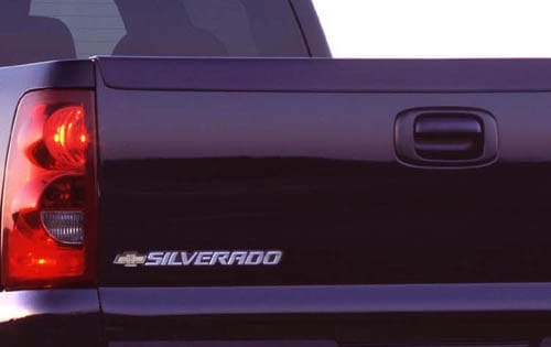 2003 Chevrolet Silverado 2500HD Rear Tail Light and Badging