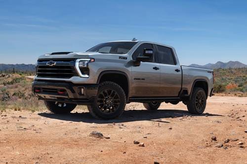 2025 Chevrolet Silverado 2500HD LTZ Crew Cab Pickup Exterior. Trail Boss Package Shown.