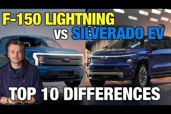 Top 10 Differences: 2024 Chevy Silverado EV vs. Ford F-150 Lightning