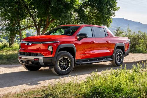 2026 Chevrolet Silverado EV Trail Boss Max Range Crew Cab Pickup Exterior Shown