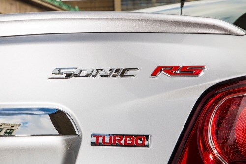 2016 Chevrolet Sonic RS Sedan Rear Badge