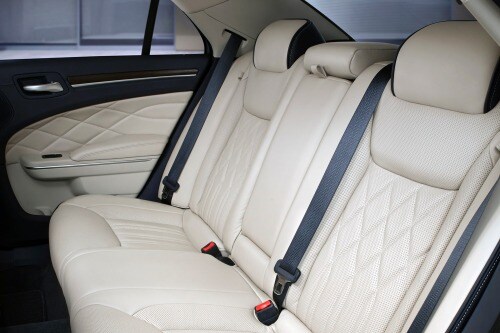 2016 Chrysler 300 C Platinum Sedan Rear Interior Shown