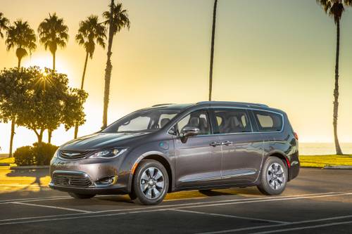 Chrysler Pacifica Hybrid Touring Plus Passenger Minivan Exterior Shown