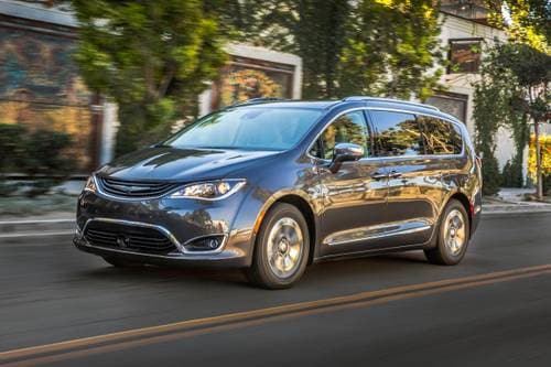 Chrysler Pacifica Hybrid Touring Plus Passenger Minivan Exterior Shown