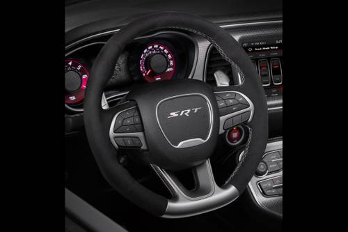 Dodge Challenger SRT Hellcat Redeye Widebody Coupe Steering Wheel Detail