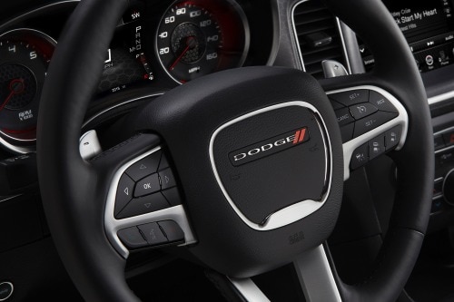 2017 Dodge Charger R/T Sedan Steering Wheel Detail