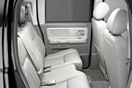 2007 Dodge Dakota Laramie Crew Cab Pickup Rear Interior