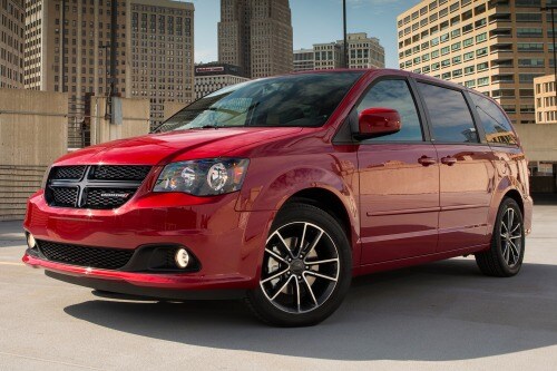 2014 Dodge Grand Caravan SXT Minivan Exterior. Blacktop Package Shown.