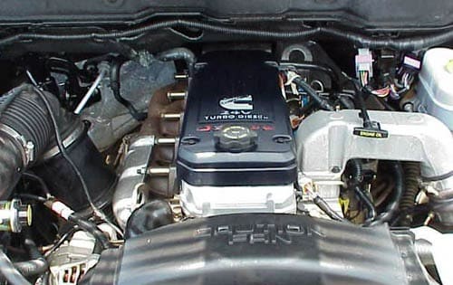 2004 Dodge Ram Pickup 3500 Cummins Turbo Diesel Engine Shown