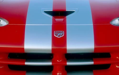 2001 Dodge Viper ACR Front Badging and Intake Shown