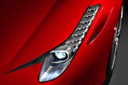 2011 Ferrari 458 Italia Headlamp Detail