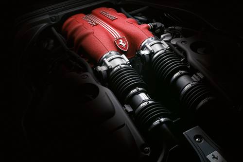 2012 Ferrari California Convertible 4.3L V8 Engine Shown
