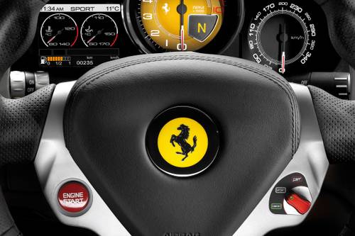 2012 Ferrari California Convertible Steering Wheel Detail