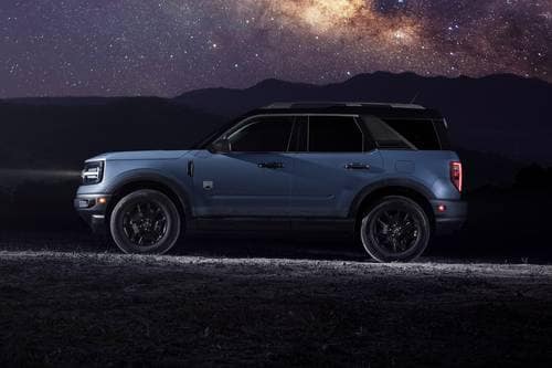 2025 Ford Bronco Sport Big Bend 4dr SUV Profile. Black Appearance Package Shown.