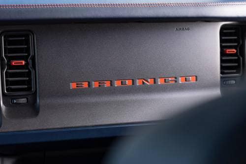 2022 Ford Bronco Raptor Convertible SUV Interior Detail