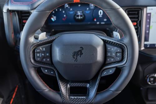 2022 Ford Bronco Raptor Convertible SUV Steering Wheel Detail