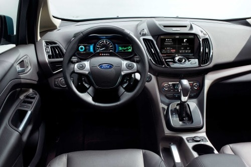 2016 Ford C-Max Hybrid SEL Wagon Steering Wheel Detail