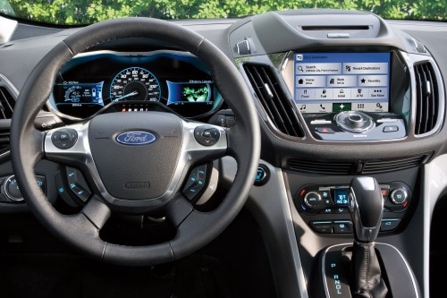 2018 Ford C-Max Hybrid Titanium Wagon Steering Wheel Detail