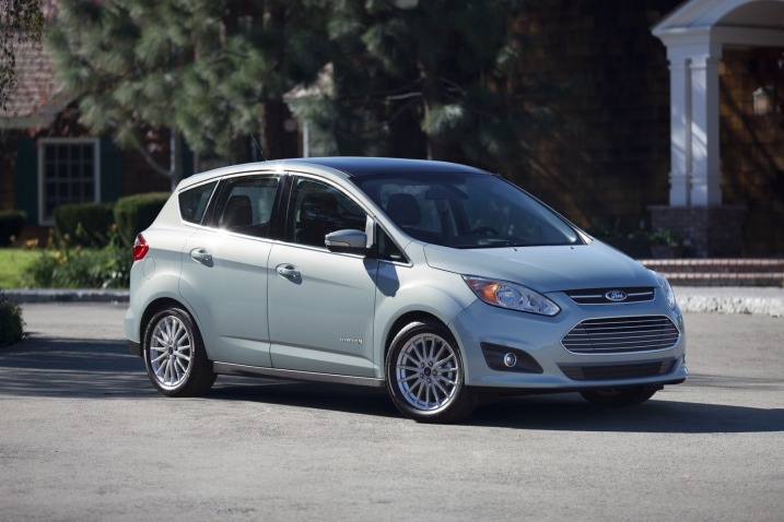 Hybrids like the Ford C-Max have electric motors and gas engines that work together to deliver better fuel economy.