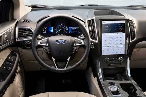 Ford Edge Titanium 4dr SUV Steering Wheel Detail