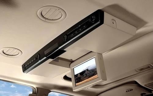 2011 Ford Expedition King Ranch Rear Entertainment Console Detail