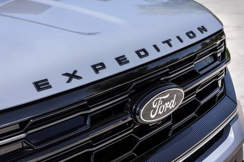 2025 Ford Expedition Platinum 4dr SUV Front Badge. Stealth Appearance Package Shown.