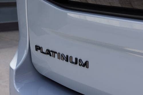 2025 Ford Expedition Platinum 4dr SUV Rear Badge. Stealth Appearance Package Shown.