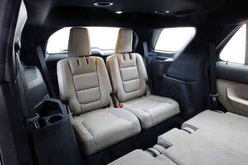 2014 Ford Explorer Limited 4dr SUV Rear Interior