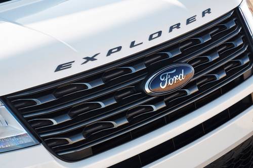 Ford Explorer XLT 4dr SUV Front Badge. Sport Appearance Package Shown.