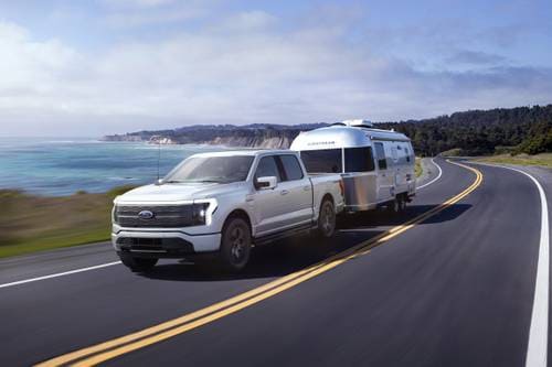 2023 Ford F-150 Lightning Lariat Crew Cab Pickup Lifestyle Exterior