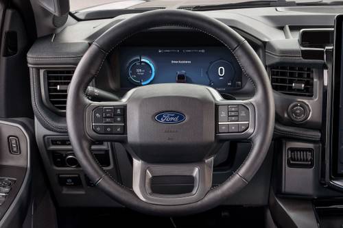 2024 Ford F-150 Lightning Flash Crew Cab Pickup Steering Wheel Detail