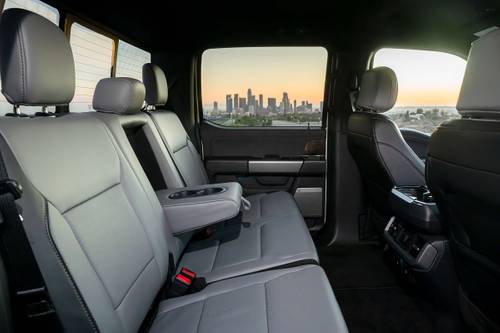 2024 Ford F-150 Lightning Lariat Crew Cab Pickup Rear Interior