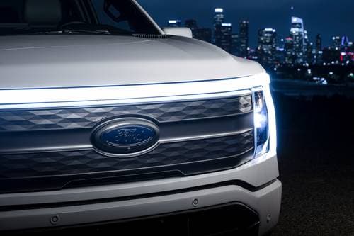2025 Ford F-150 Lightning Lariat Crew Cab Pickup Front Badge