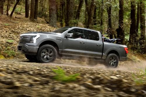 2025 Ford F-150 Lightning Lariat Crew Cab Pickup Profile
