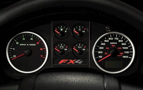 2004 Ford F-150 2dr Regular Cab FX4 Gauge Cluster Shown