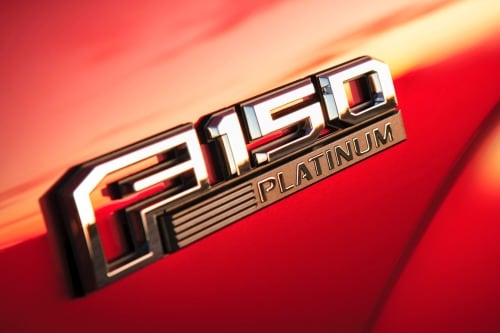 2015 Ford F-150 Platinum Crew Cab Pickup Fender Badge