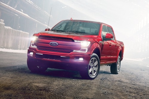 2018 Ford F-150 Lariat Crew Cab Pickup Exterior. Sport Appearance Package Shown.