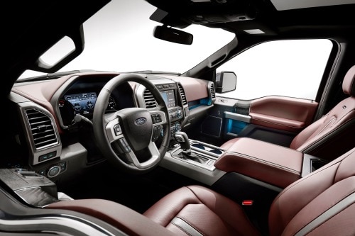 2018 Ford F-150 Platinum Crew Cab Pickup Interior Shown