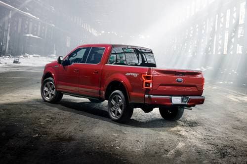 Ford F-150 Lariat Crew Cab Pickup Exterior. Sport Appearance Package Shown.