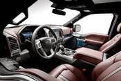 Ford F-150 Platinum Crew Cab Pickup Interior Shown