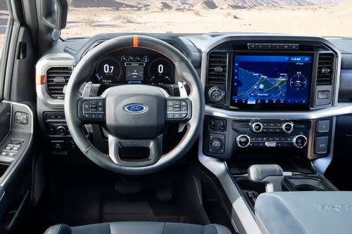 Ford F-150 Raptor Crew Cab Pickup Steering Wheel Detail