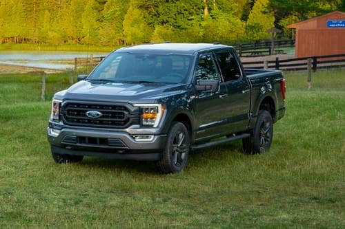 Ford F-150 XLT Crew Cab Pickup Exterior. Sport Appearance Package Shown.