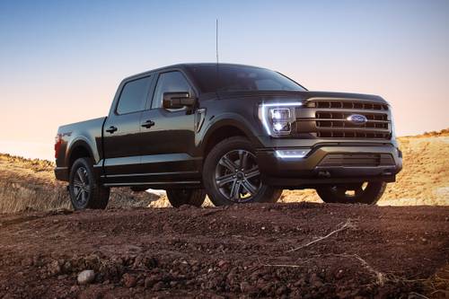 2023 Ford F-150 Lariat Crew Cab Pickup Exterior. Sport Appearance Package Shown.
