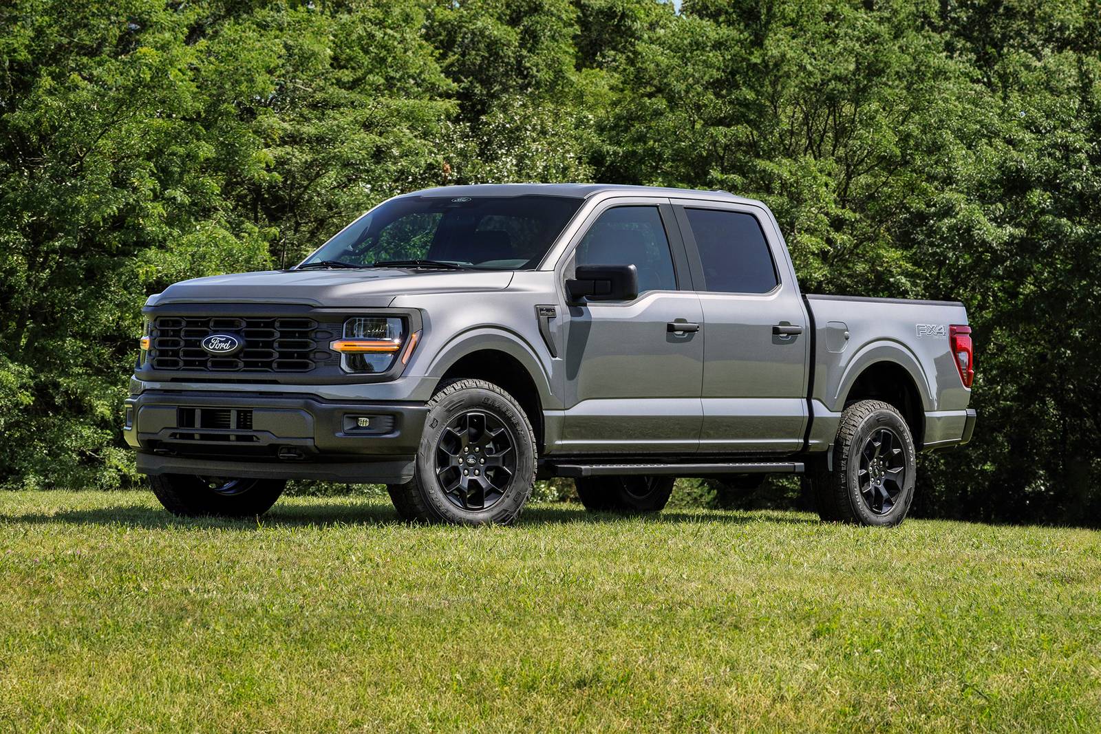 Ford F-150 truck driving through Southern California landscape