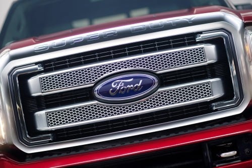 2014 Ford F-250 Super Duty Crew Cab Platinum Front Badge